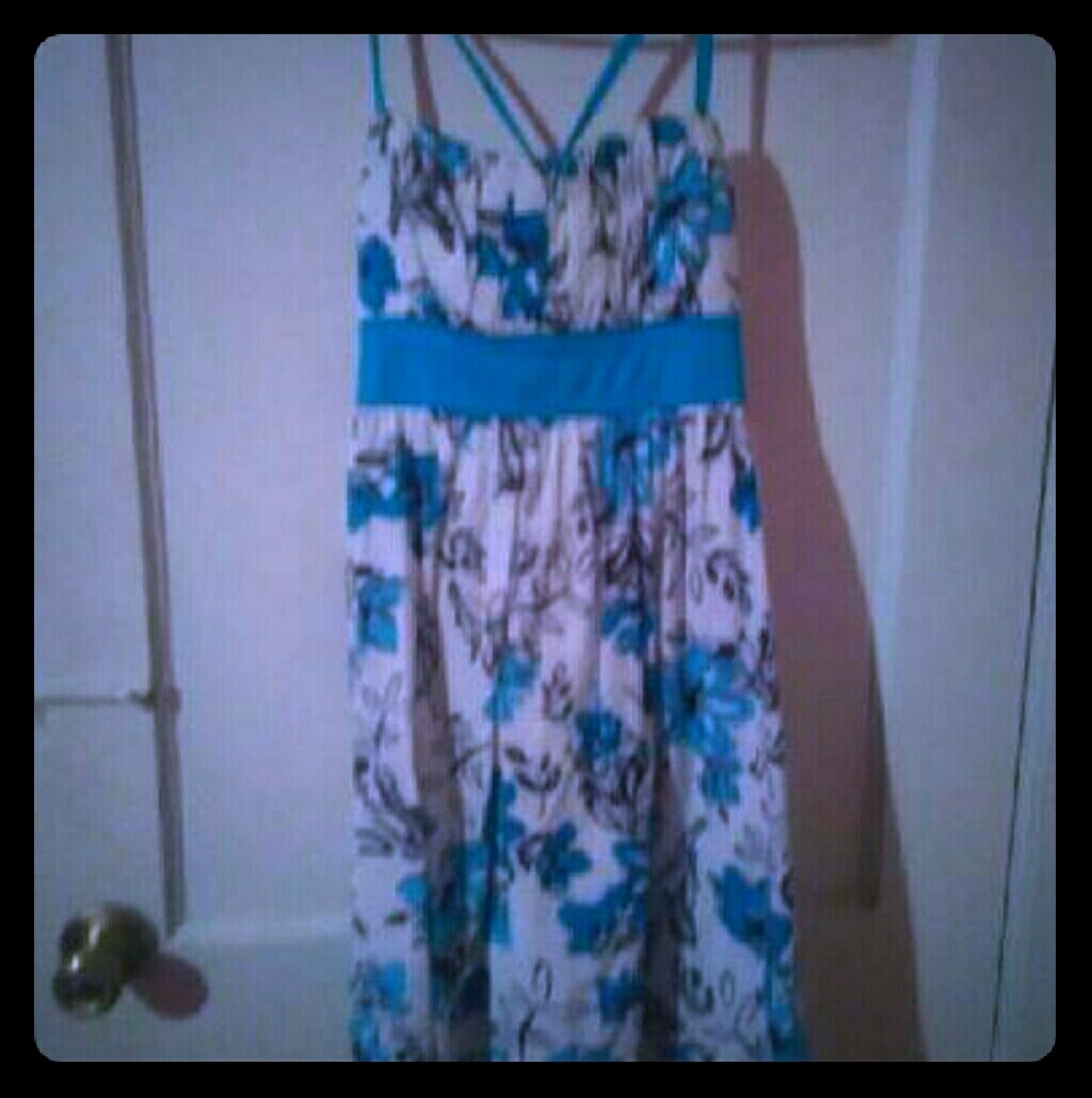 Blue sun dress